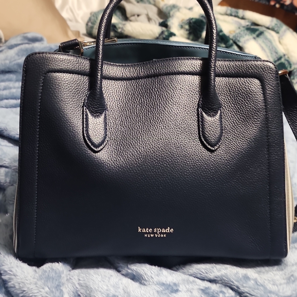 kate spade Navy Leather Satchel